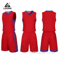 Bajo MOQ MOQ HOMBRES COMERCIALES Uniformes de baloncesto Niños reversibles Camiseta de baloncesto